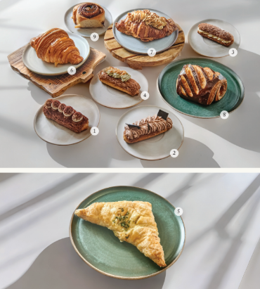 Pastries selection